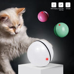 Automatic interactive cat ball toy with LED lights