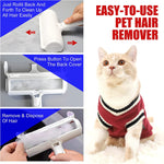Cat hair remover roller for easy fur cleanup