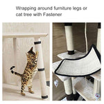 Beige cat scratching board for furniture