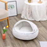 Cozy plush winter pet bed for indoor pets