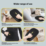 Dog deshedding grooming glove with soft silicone bristles