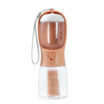 Compact portable pet water bottle for dog hikes and travel