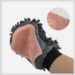 2-in-1 dog and cat grooming brush for bathing and massage