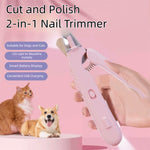 Flashona 2-in-1 pet nail clipper and grinder with LED light