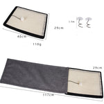 Durable sisal-style scratching mat for cats