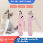 Rechargeable pet nail clipper with USB-C charging