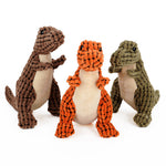 Cute squeaky dinosaur toy for puppies and dogs